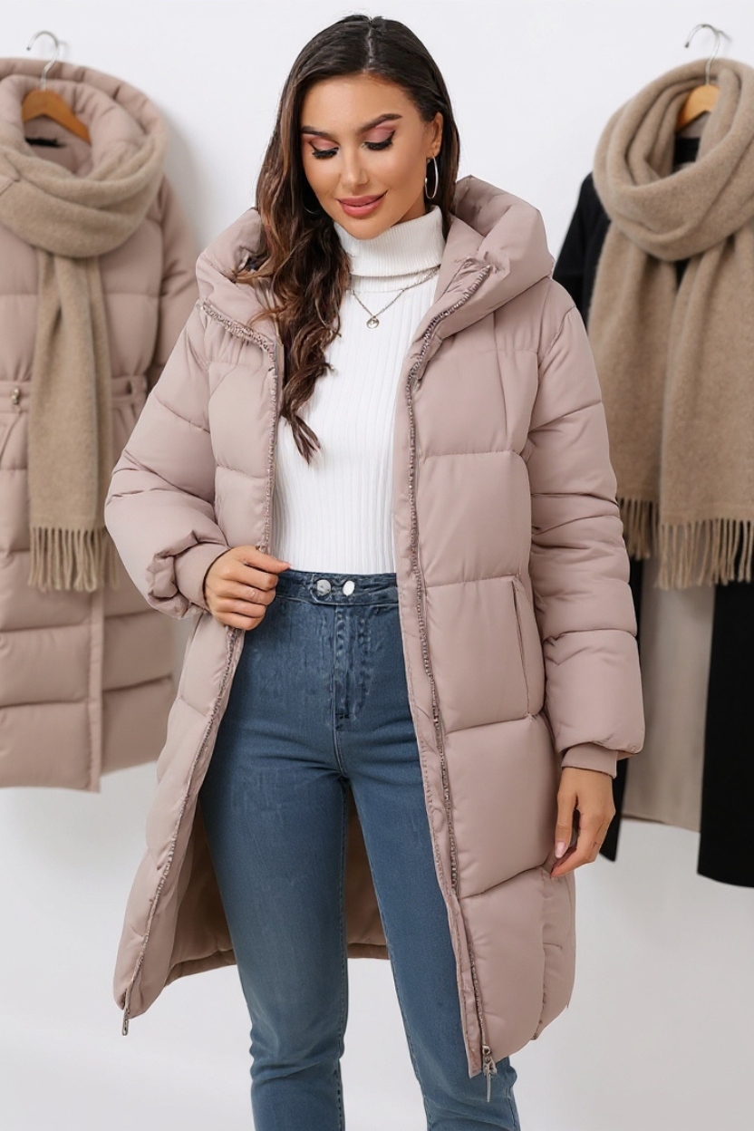 Ylva | Lång Pufferjacka