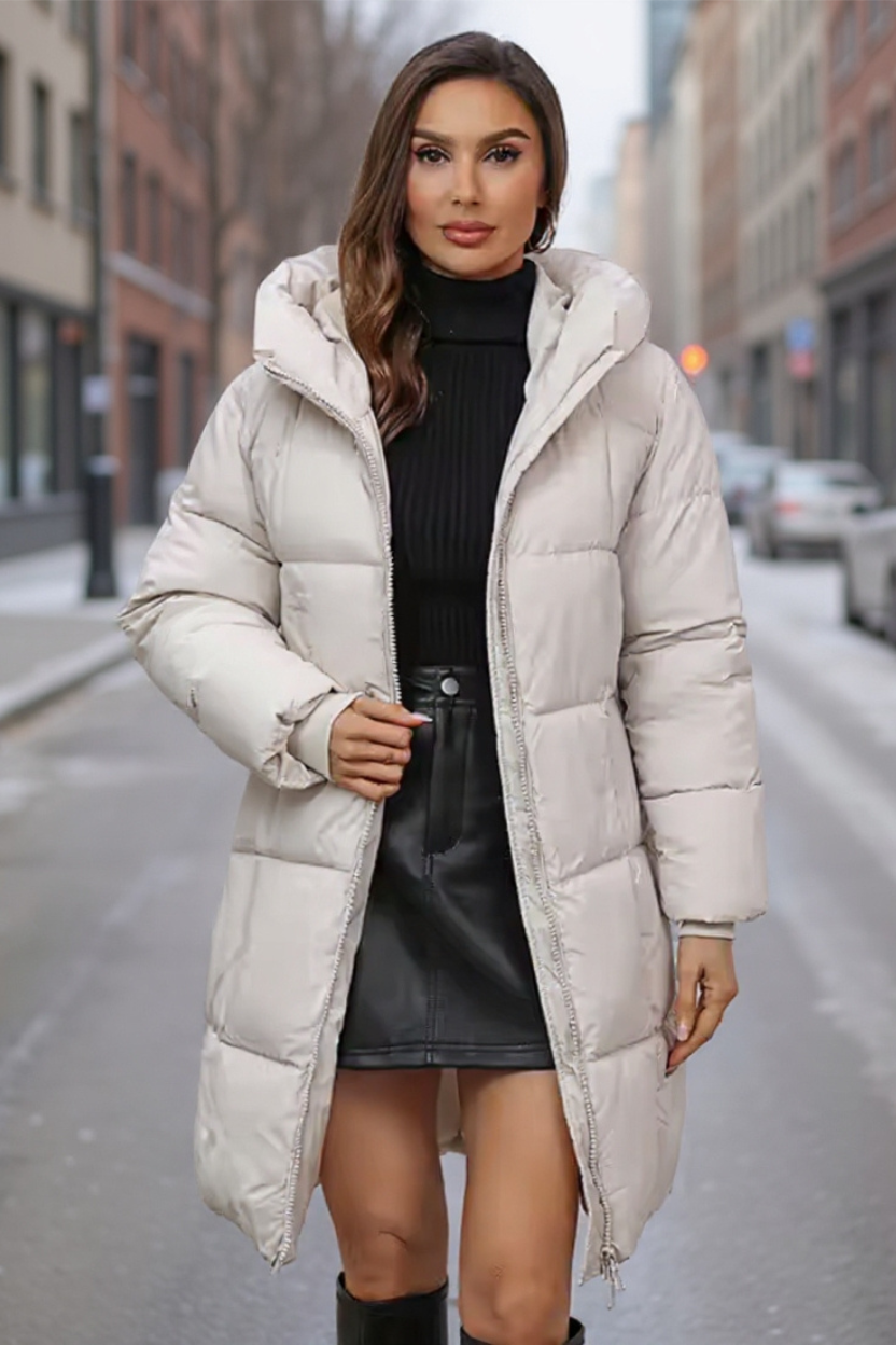 Ylva | Lång Pufferjacka